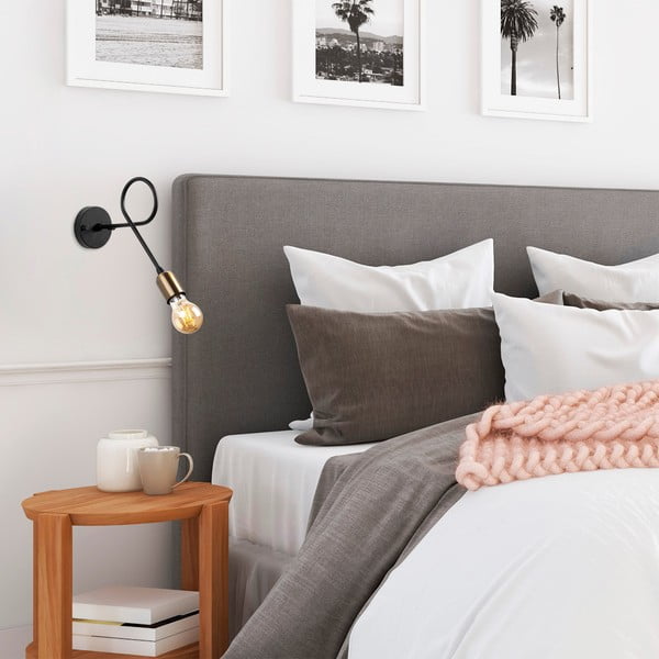 Crna zidna lampa Viraj – Opviq lights-image-1