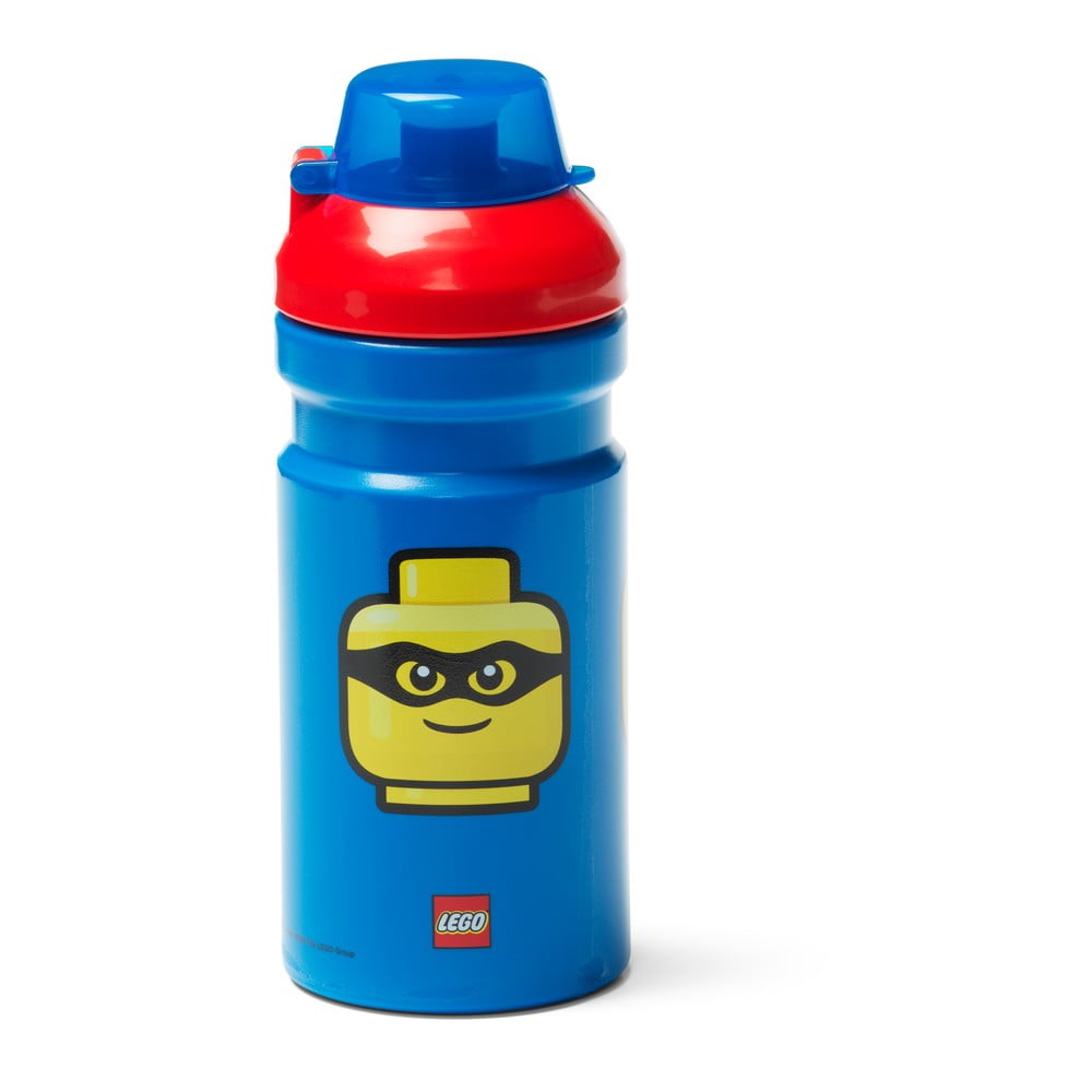 PLava boca za vodu s crvenim poklopcem LEGO® Iconic, 390 ml