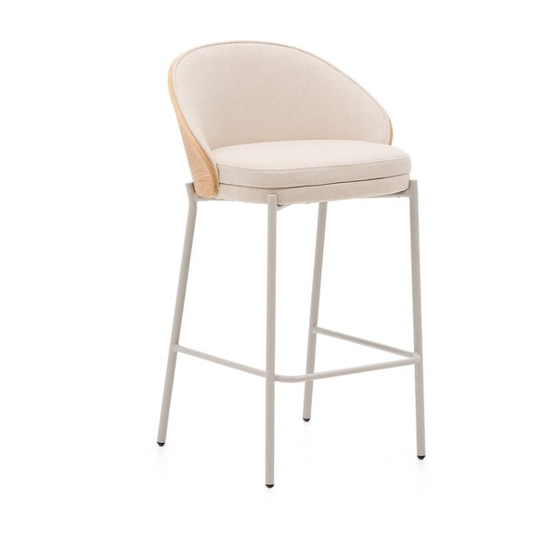 Bež/u svijetloj prirodnoj boji barska stolica (visine sjedala 65 cm) Eamy – Kave Home