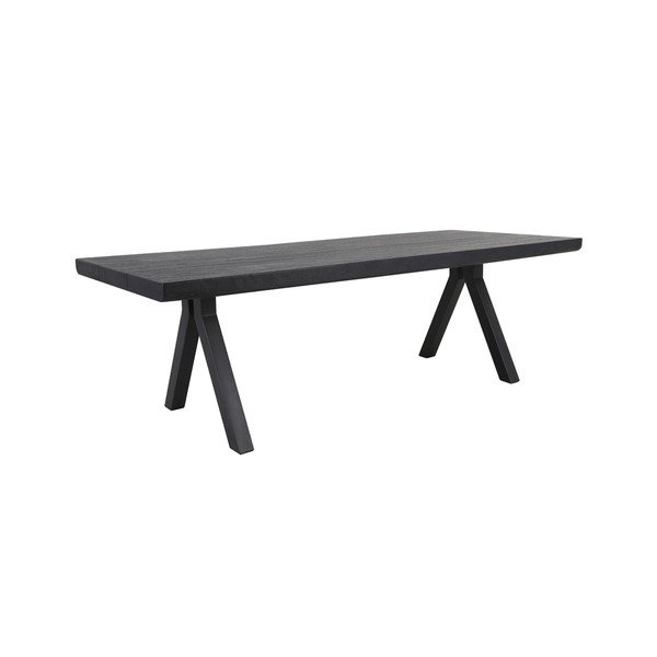Crni blagovaonski stol 100x240 cm Muden – Light & Living-image-2