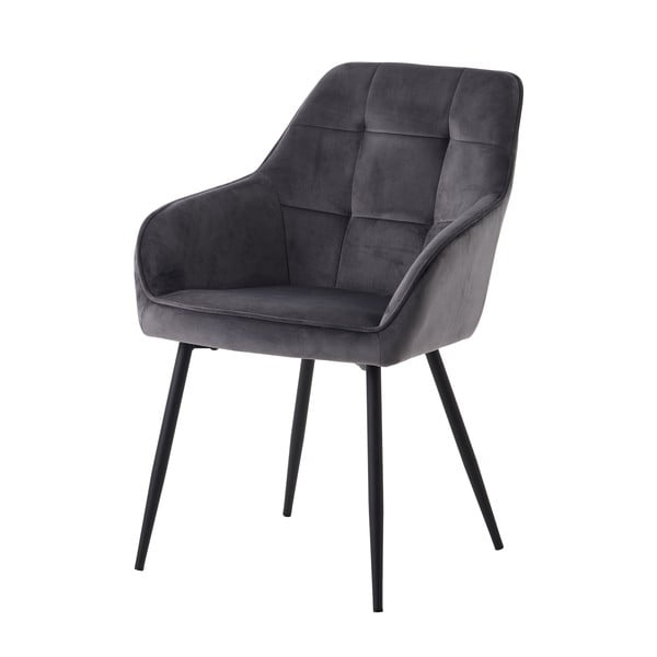 Sive podstavljene blagovaonske stolice u setu s naslonima za ruke 2 kom Nolan Square – Unique Furniture-image-3