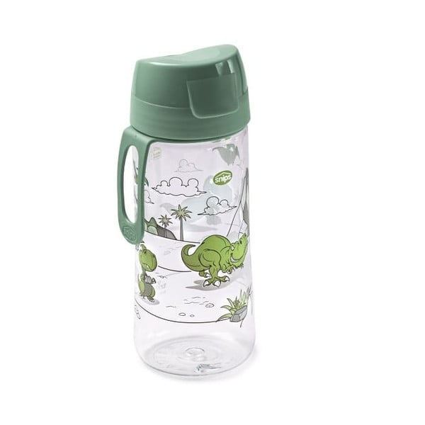 Zelena dječja boca od tritana 500 ml Dinosaur – Snips