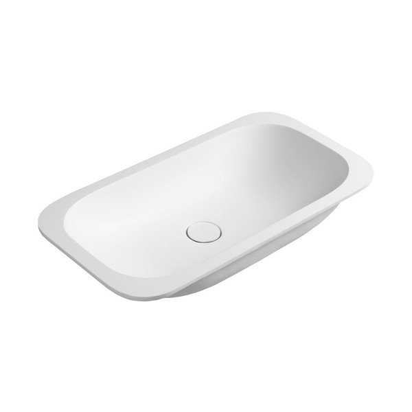 Bijeli umivaonik od umjetnog kamena 59x35,5 cm Impala – Sapho-image-2