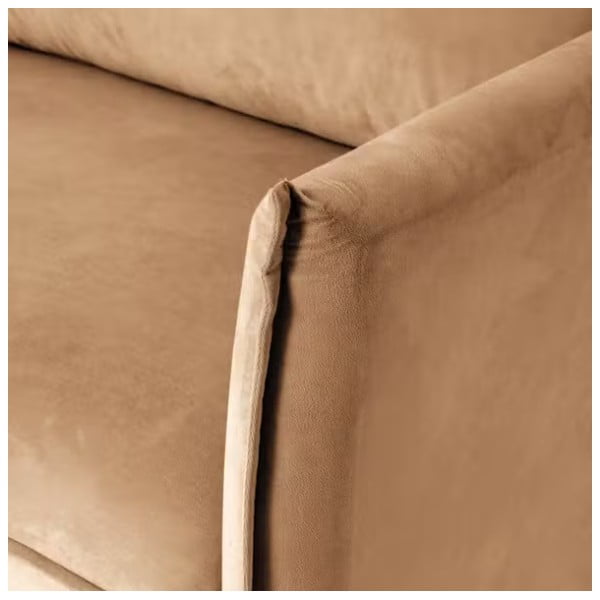 Smeđa baršunasta sofa 203 cm Juli – Ropez-image-4