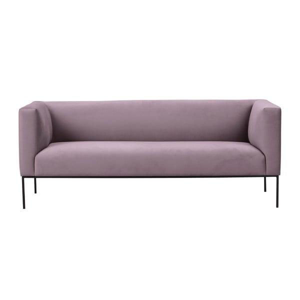 Prljavo roza baršunasta sofa Windsor & Co Sofas Neptune, 195 cm