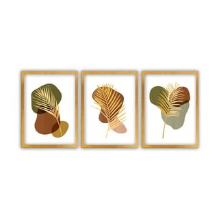 Set od 3 slike Vavien Artwork Palm, 35 x 45 cm