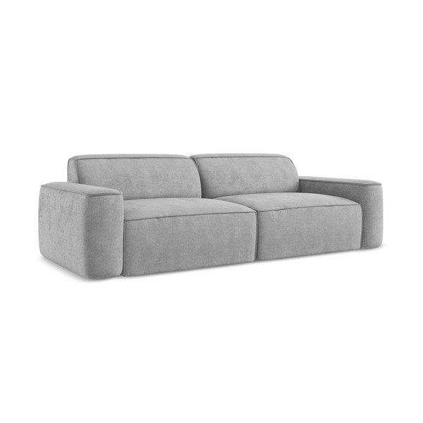 Svijetlo siva sofa od šenila 244 cm Omao – Makamii-image-1
