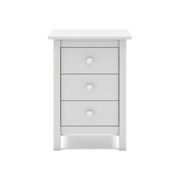 Bijeli dječji noćni ormarić od masivnog bora Max – Marckeric-image-2