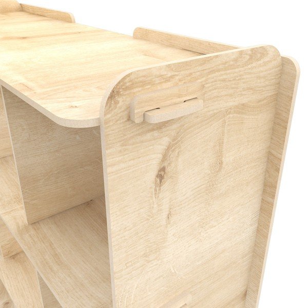 Polica za knjige u dekoru hrasta 92,5x132 cm Zimba - Kalune Design-image-2