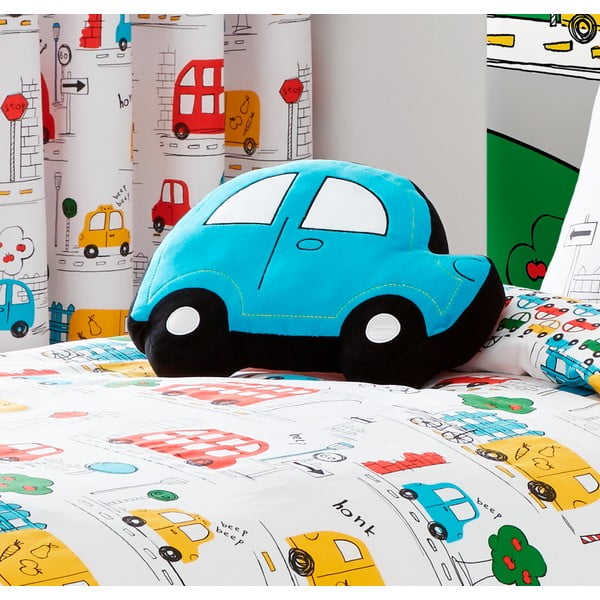 Plavo-crveni dječji jastuk s motivom automobila Lansfield Catherine, 42 x 30 cm-image-1