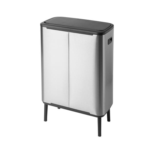 Željezna kanta za smeće za odvojeni otpad/na dodir u mat srebrnoj boji 60 l Bo Touch Bin Hi – Brabantia-image-2