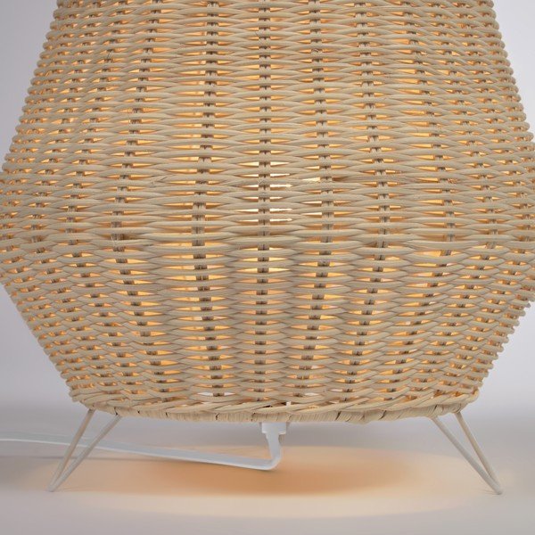 Stolna lampa od ratana u prirodnoj boji sa sjenilom od ratana (visina 30 cm) Kamaria - Kave Home-image-3