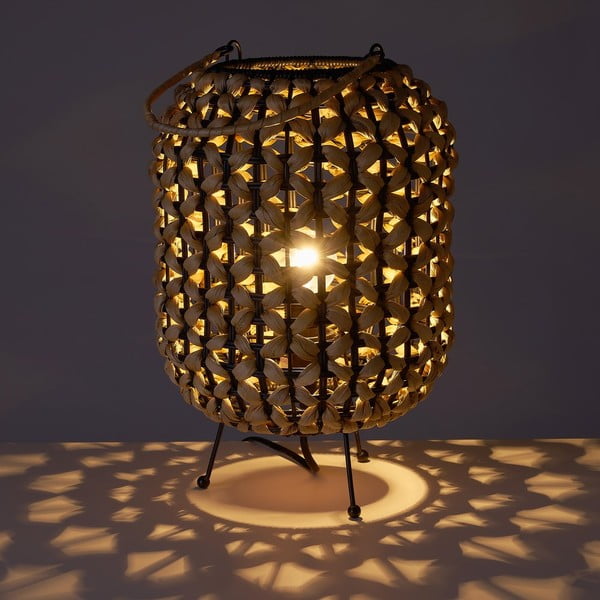 Crna/natur stolna lampa (visina 30 cm) – Casa Selección-image-1
