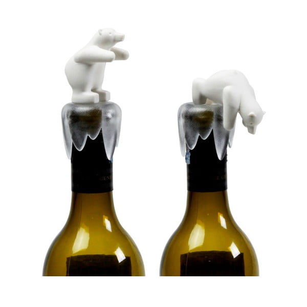 Čep za vino u obliku polarnog medvjeda Qualy &amp; CO Bottoms Up Bear