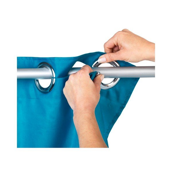 Kerozin plava zavjesa za tuš Wenko Comfort Flex, 180 x 200 cm-image-1