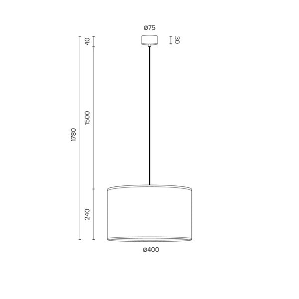 Crna stropna svjetiljka Sotto Luce Mika, ⌀ 40 cm-image-4