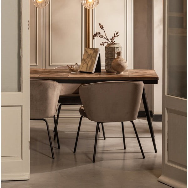 Bež podstavljene blagovaonske stolice u setu 2 kom Admit – WOOOD-image-1