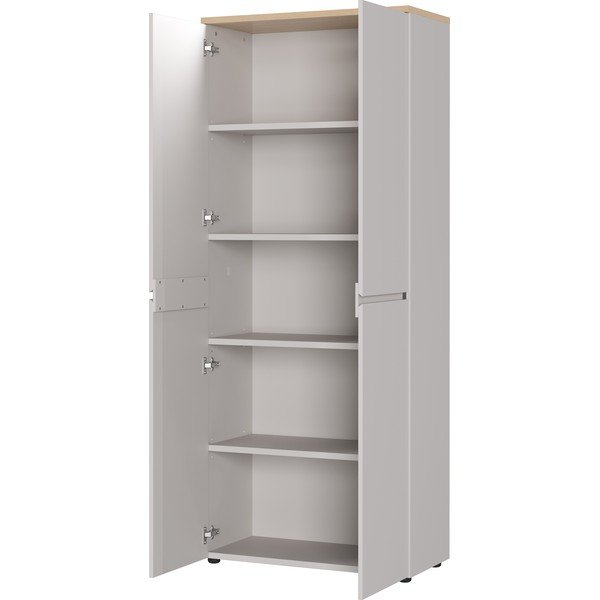 Krem komoda u mat dekoru 80x197x40 cm Lissabon – Germania-image-2
