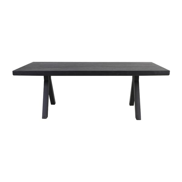 Crni blagovaonski stol 100x220 cm Muden – Light & Living