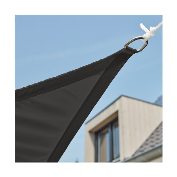 Sivo kvadratno jedro za zaštitu od sunca Livin' Outdoor Como, 5 x 5 m-image-2