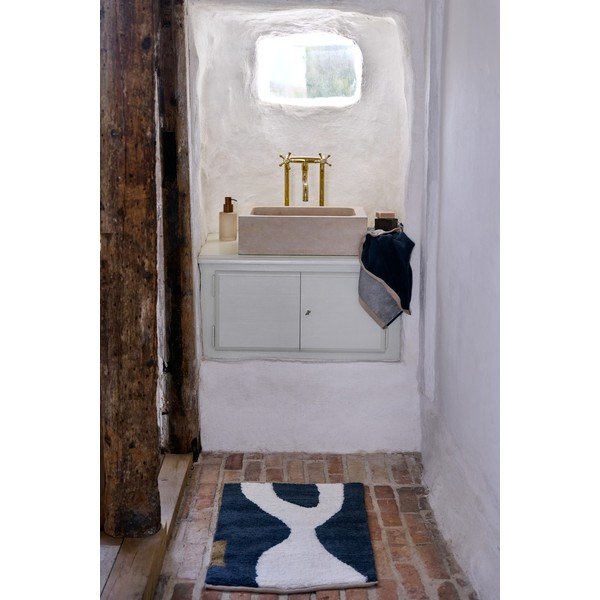 Tamno sivi/bež periv pamučan tepih 50x80 cm Figura – Mette Ditmer Denmark-image-1