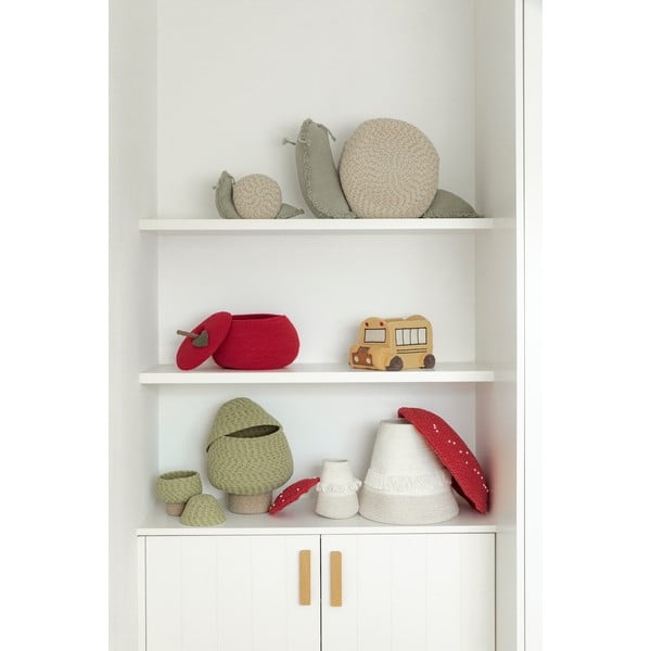 Krem/kadulja zelena tekstilna dječja kutija za pohranu 60x24x30 cm Big Snail – Lorena Canals-image-4