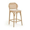 Barska stolica od punog hrasta u prirodnoj boji (visine sjedala 65 cm) Doriane – Kave Home