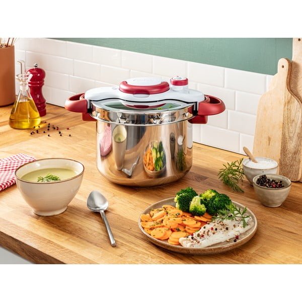 Inox ekspres lonac 6 l Clipso Minut Perfect - Tefal-image-1