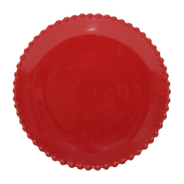 Desertni tanjur od rubin crvene keramike Costa Nova Pearl, ⌀ 22 cm