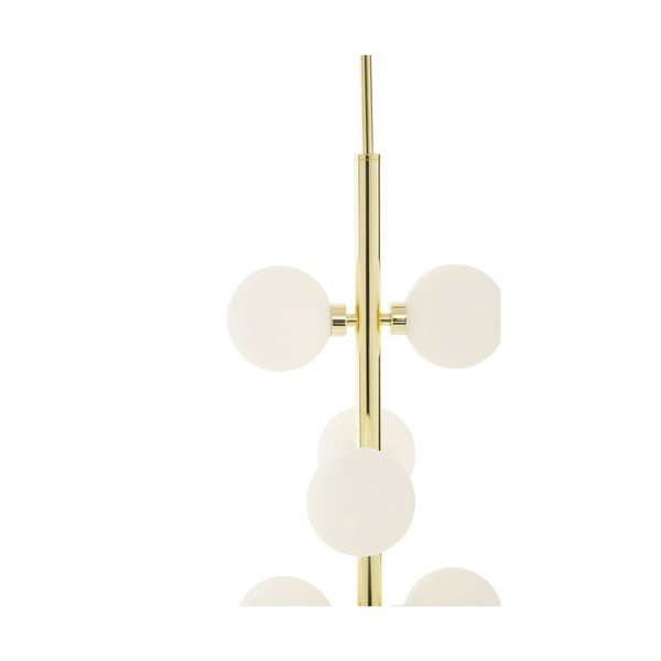 Bijela/u zlatnoj boji metalna viseća svjetiljka sa staklenim sjenilom ø 27 cm Trieste – Premier Housewares-image-4