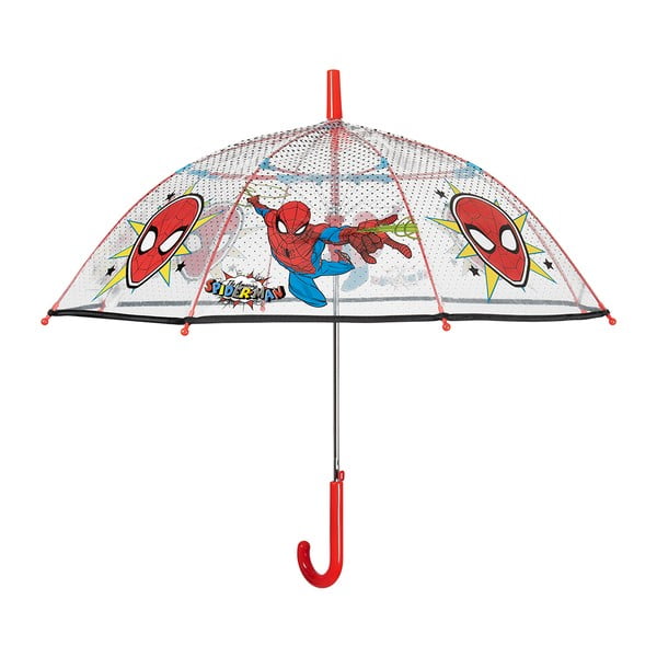 Ambiance Spiderman Marvel prozirni dječji kišobran otporan na vjetar, ⌀ 74 cm