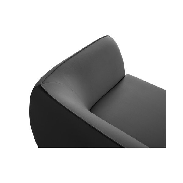 Tamno siva baršunasti sofa 190 cm Lando – Micadoni Home-image-4
