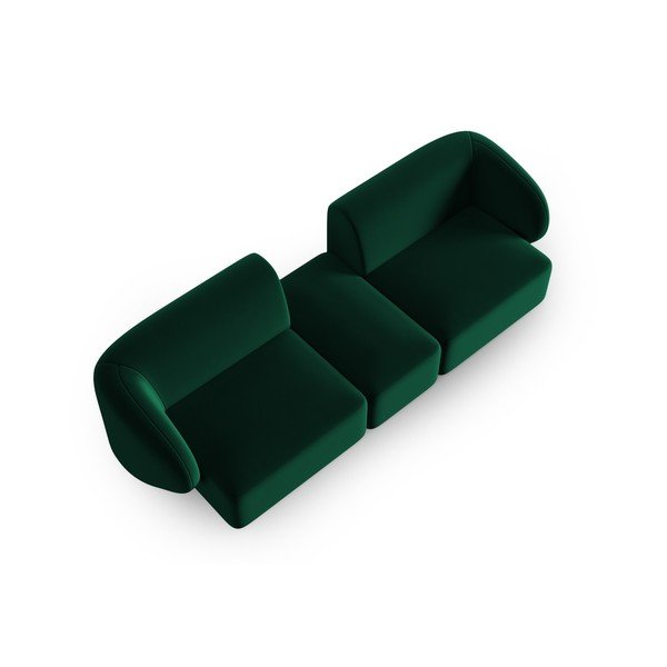 Zelena baršunasti sofa 246 cm Paolo – Milo Casa