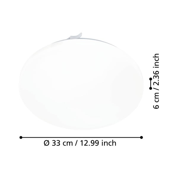 Bijela LED stropna svjetiljka FRANIA – EGLO-image-2