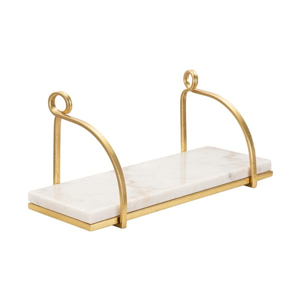 Bijela/u zlatnoj boji mramorna polica 40 cm Marble – Mauro Ferretti-image-2