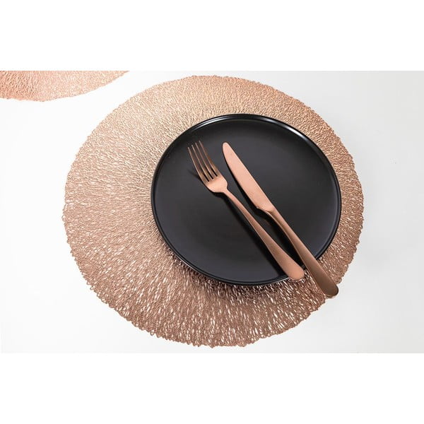 Ružičasto-zlatni podmetač Tiseco Home Studio, ⌀ 38 cm-image-1