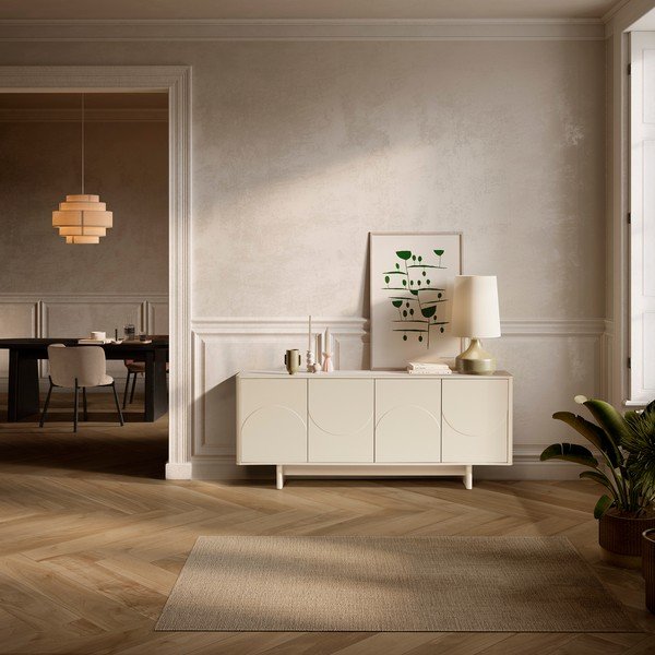 Krem komoda 180x75x40 cm Solei – MOME-image-1