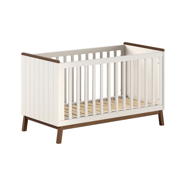 Bež dječji krevet od masivnog bora s uklonjivom stranicom/s podesivom visinom 70x140 cm Sezane – Vipack