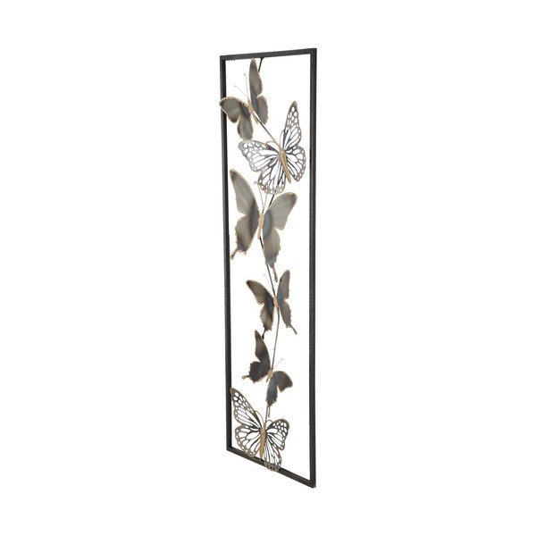 Metalna zidna dekoracija Mauro Ferretti Butterflies, dužina-image-3