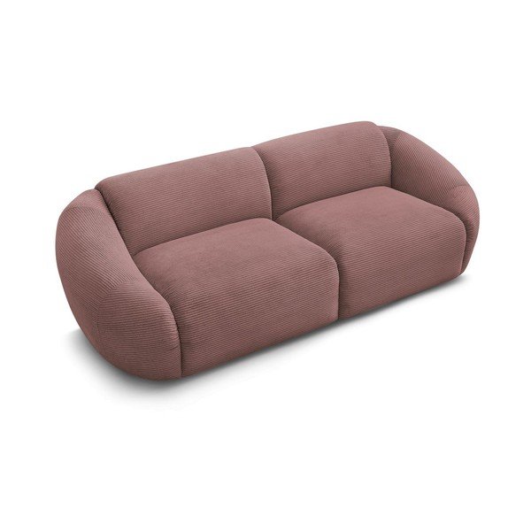 Ružičasta sofa od samta 250 cm Tina – Bobochic Paris-image-3
