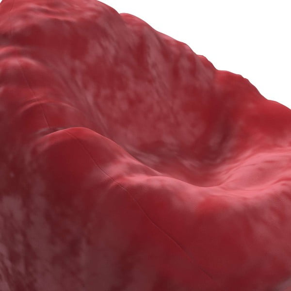 Crvena vreća za sjedenje Posh Velvet - Yellow Tipi-image-1