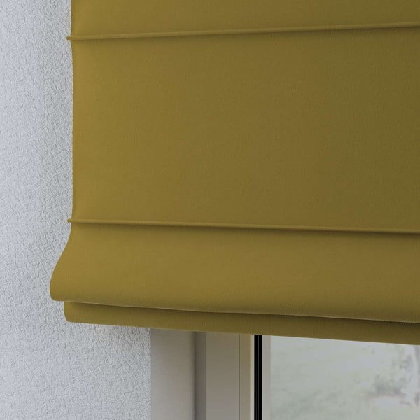 Žuti rimski zastor 170x160 cm Posh Velvet - Yellow Tipi-image-4