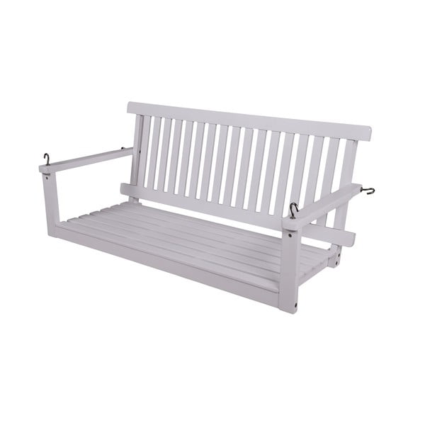 Bijela drvena vrtna ljuljačka Augusta - Garden Pleasure-image-1