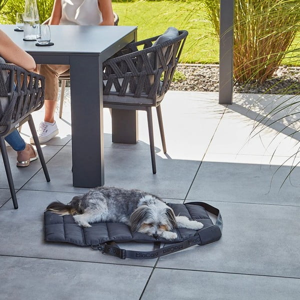 Tamno sivi putni krevetić za pse 70x100 cm Strada Asphalt M – MiaCara-image-2