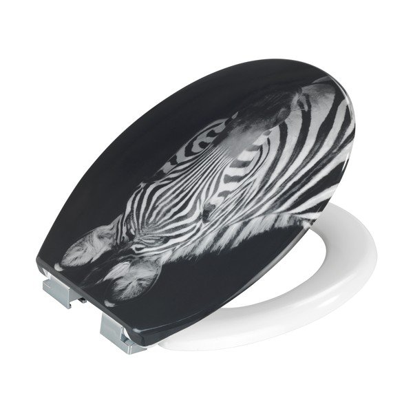 WC daska s automatskim zatvaranjem 37,5 x 45 cm Zebra - Allstar-image-2