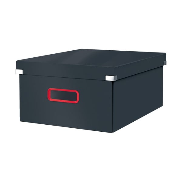 Siva kartonska kutija za pohranu s poklopcem 48x37x20 cm Click&Store – Leitz