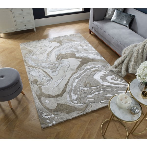 Bež tepih 160x230 cm Marbled – Flair Rugs-image-1