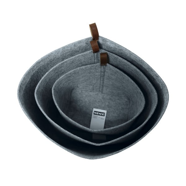 Sivi tekstilni organizator Wenko Felt, 30 x 18 cm-image-4