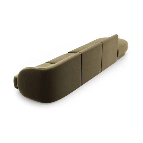 Zelena baršunasta sofa 302 cm Miley – Micadoni Home-image-4