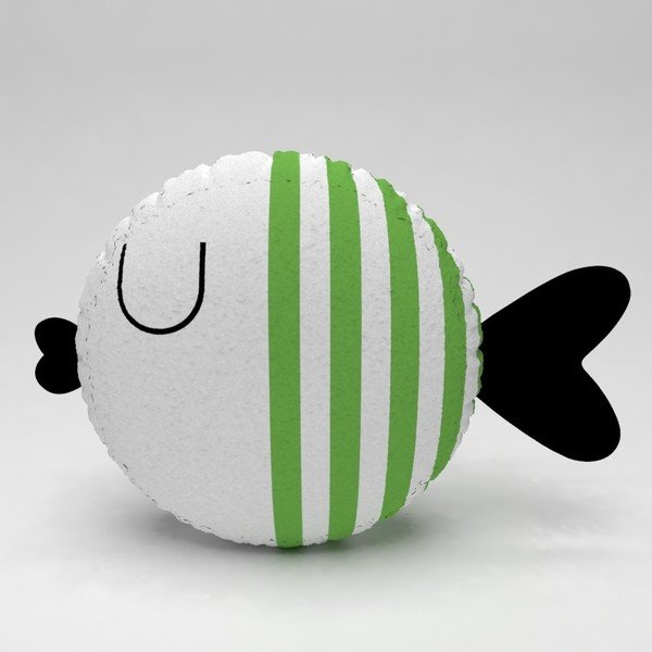 Dječji jastuk OYO Kids Fish With Green Stripes